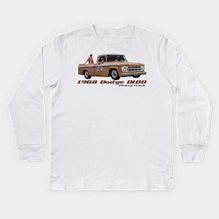 1968 Dodge D100 Pickup Truck Kids Long Sleeve T-Shirt